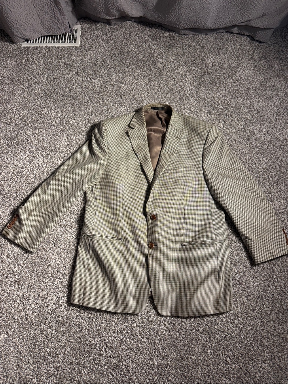 Ralph Lauren Men's Light Gray Glen Plaid Sport Coat